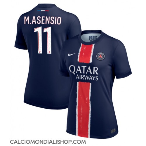 Maglie da calcio Paris Saint-Germain Marco Asensio #11 Prima Maglia Femminile 2024-25 Manica Corta